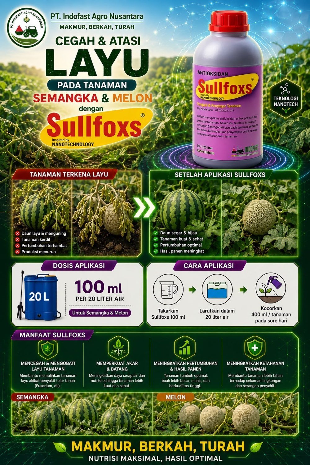 Sullfoxs for watermelon and melon